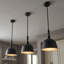 Luminaire suspendu en forme de dôme à intensité variable 1 lumière Hempstead -841952290