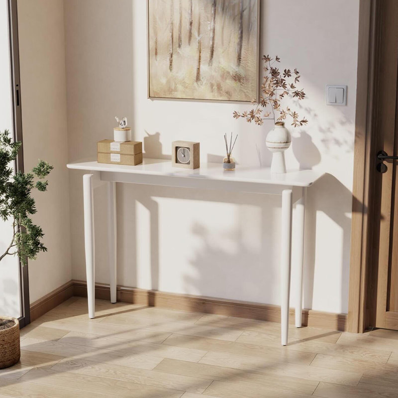 Console Modern Minimalist Art, H 29,53 po x l 43,31 po x P 11,81 po, Blanc