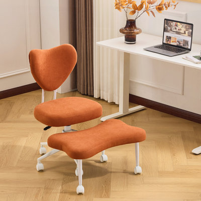 Ergonomic Cross-Legged Meditation Chair with Lumbar Support and Height-Adjustable Seat, Perfect for Office and Relaxation