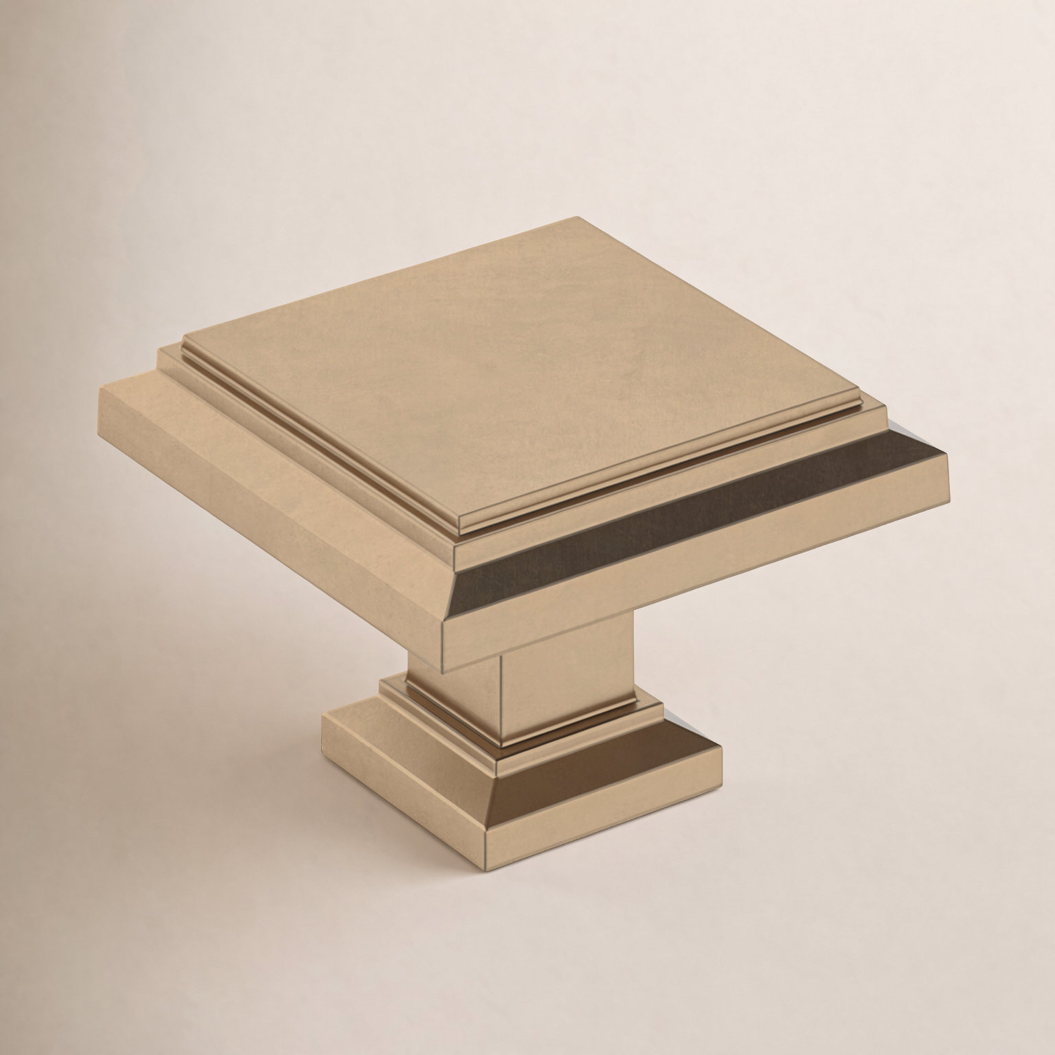 Appoint Square Cabinet Knob, Champagne Bronze