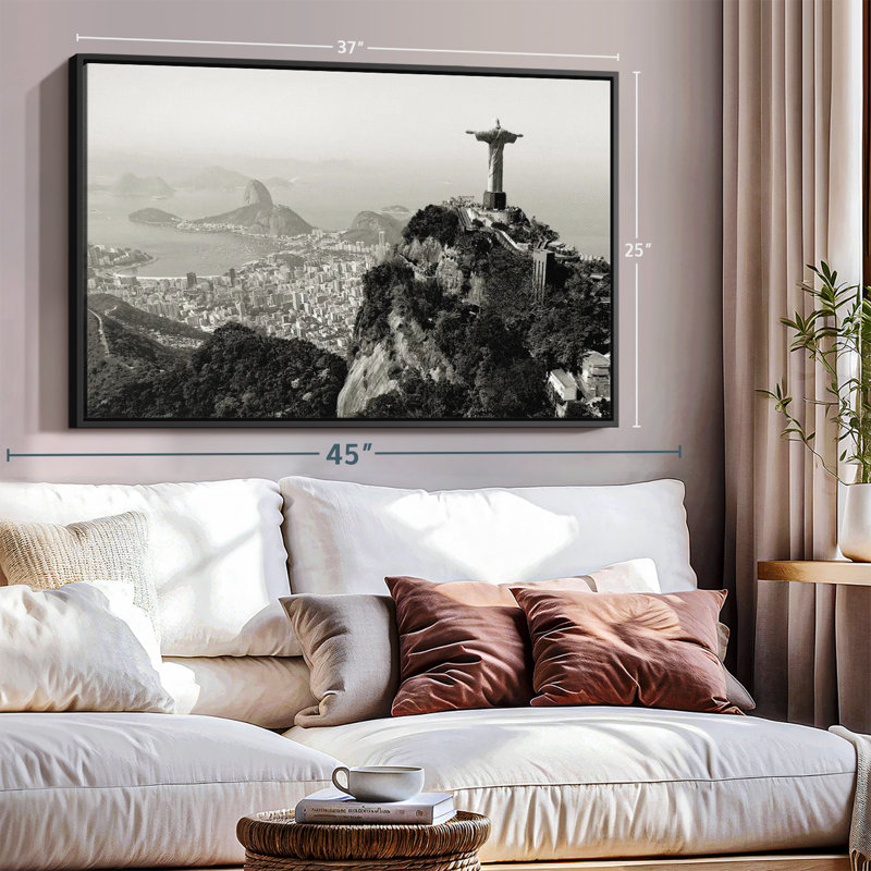 Endroits «Rio De Janeiro en monochrome», H 25 po x l 37 po