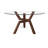 Maselli Round Glass Top Solid Wood Base Dining Table-28090618-55946440
