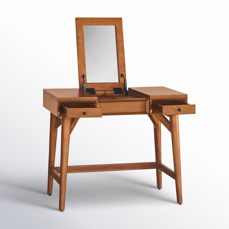Williams Vanity with Mirror, Chestnut