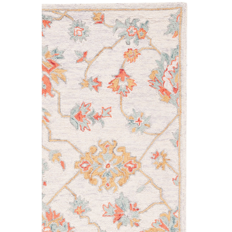 Barbuda Hand Tufted Wool And Cotton With Latex Oriental Rug, Square 5'