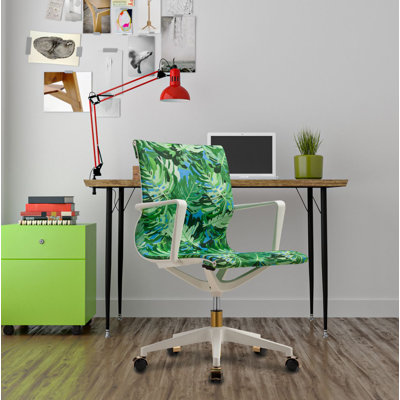 Elizabeth Sutton Collection Gramercy Pura Vida Print Task Chair by Elizabeth Sutton Collection