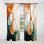 Rideau obscurcissant orange Mid Century-107832015