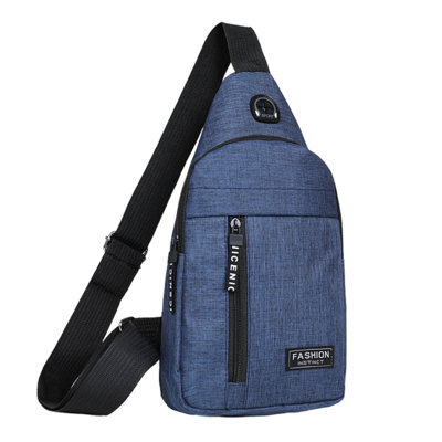Backpack Strap Bag Crossbody Backpack With With Headphone Hole Strap Backpack Hiking Backpack Multipurpose Crossbody Chest Bag