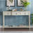 Console Table Sofa Table with Drawers for Entryway with Projecting Drawers-111695934
