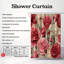 Rideau de douche Blooming Carnation - Premium-1261052961