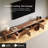 Roanoke 78"-103" Retracted Extendable TV Stand -Wood TV Console Media Cabinet with Storage,Walnut