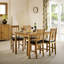 Carmel Oak Solid Wood Dining Table-1547274254