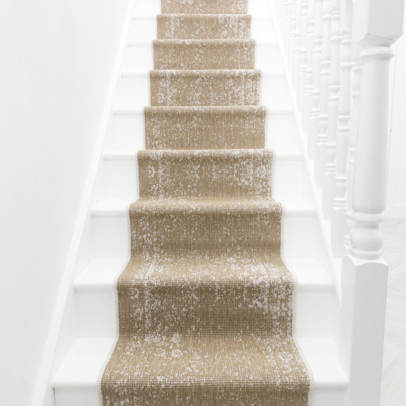 Stair Runner Abstract Flatweave Area Rug, Runner 60 x 540 cm