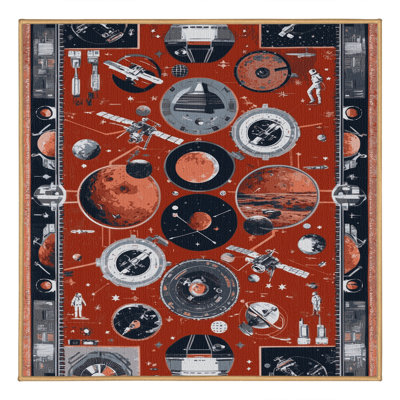 Tapis brun lavable à la machine