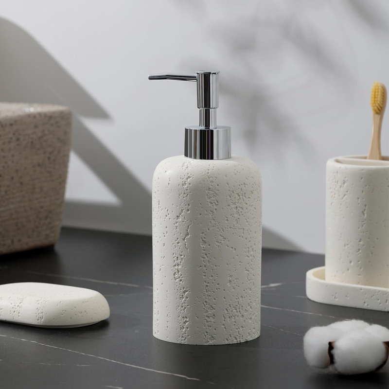 5PCS Modern Bathroom Accessory Set with Soap Dispenser
