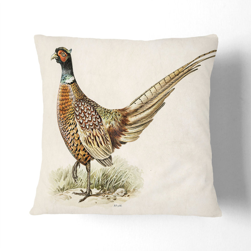 Square Throw Cushion, 40cm H x 40cm W x 15cm D, White