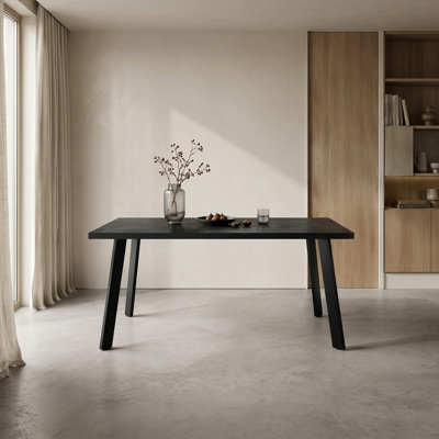 Metal Base Dining Table