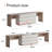  Extendable Home Office Desk Dresser Desk 2 Person Table With 6 Storage Drawers-1980238029