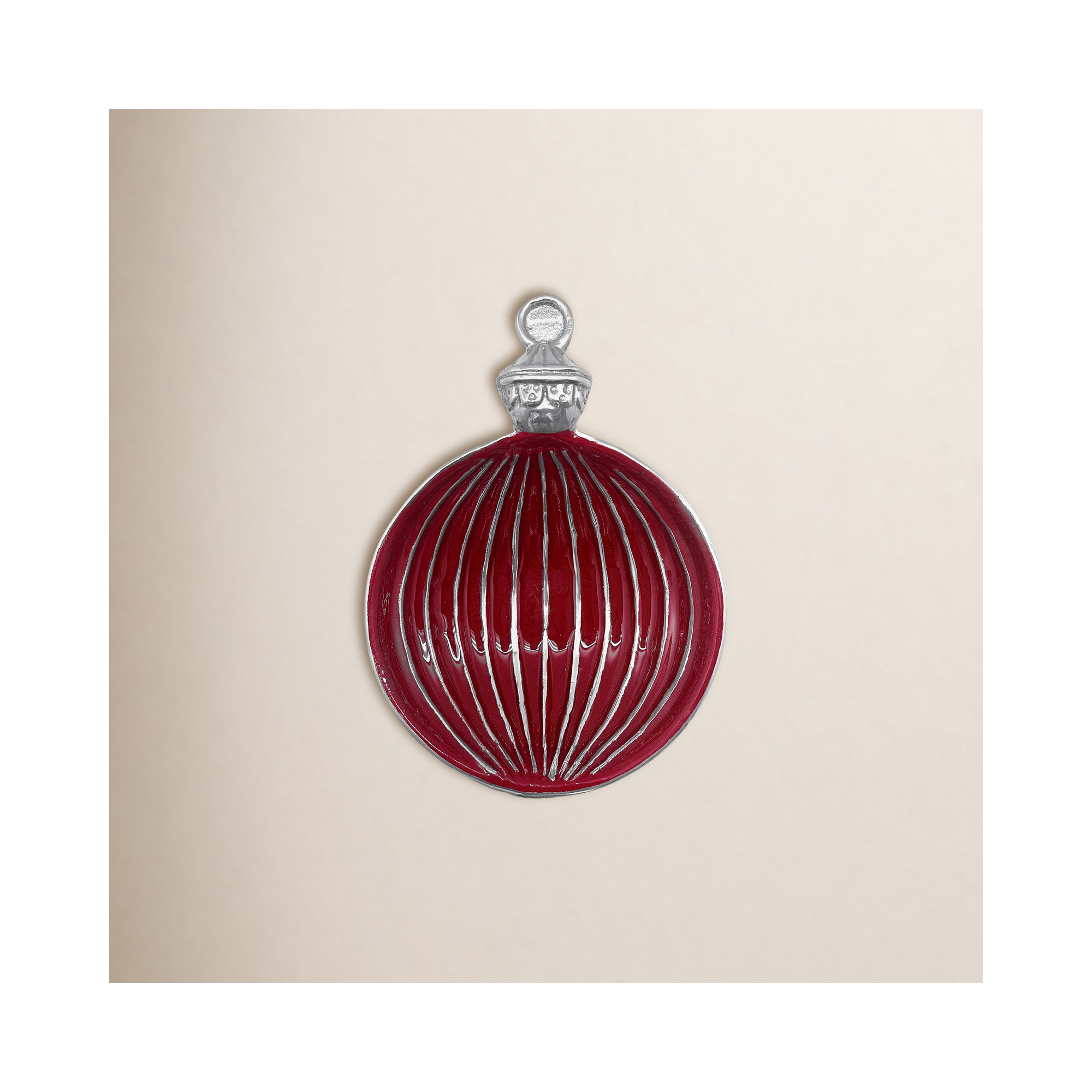 Mariposa Ornament Candy Dish, Red