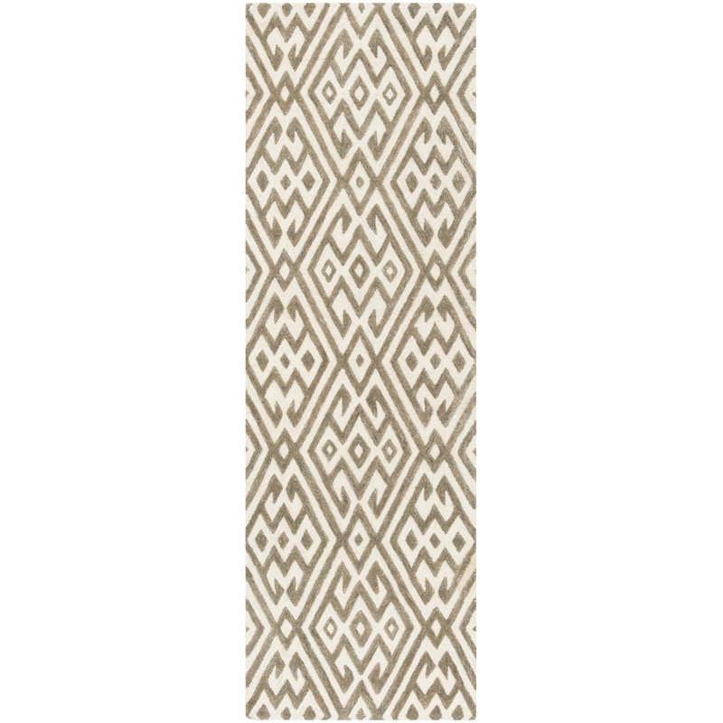 Oldroyd Hand Tufted Wool Geometric Rug, Runner 2'6" x 8'