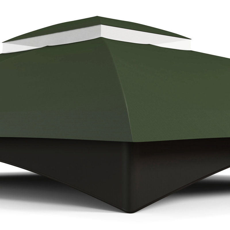 2 Gazebo Canopy Replacement, 10' X 12', With Drainage. Increases Gazebo's Stability And Ventilation Functionality 12' Top 2, . Improves Durability