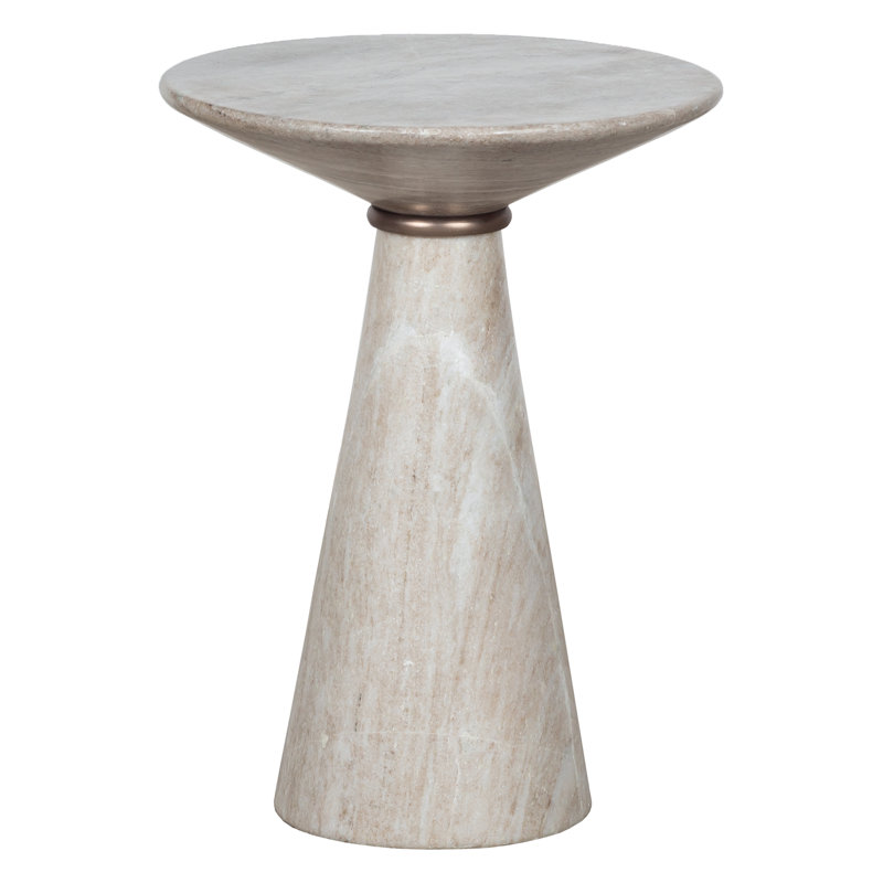 Sundries Marble End Table, 20" H x 15" W x 15" D