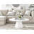 Palm Luxury Pedestal Round Coffee Table-898996782