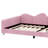 Upholstered Daybed, Sherpa Fabric Sofabed With Cloud-Shaped Backrest-555403955-555403954