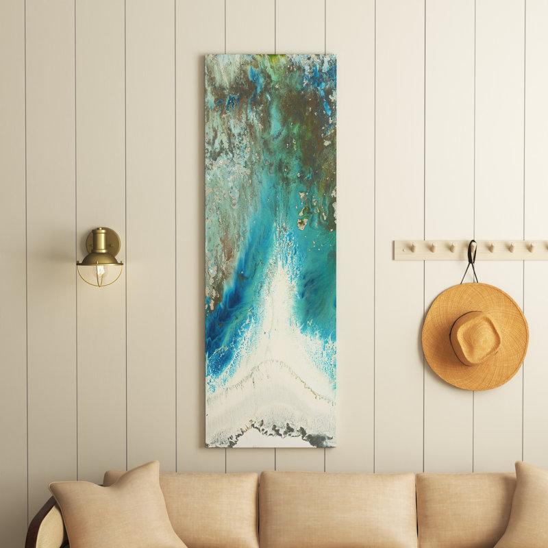 Heliotrope Ii by Blakely Bering - Painting on Canvas, 30.48 cm H x 91.44 cm W x 1.91 cm D, No Frame