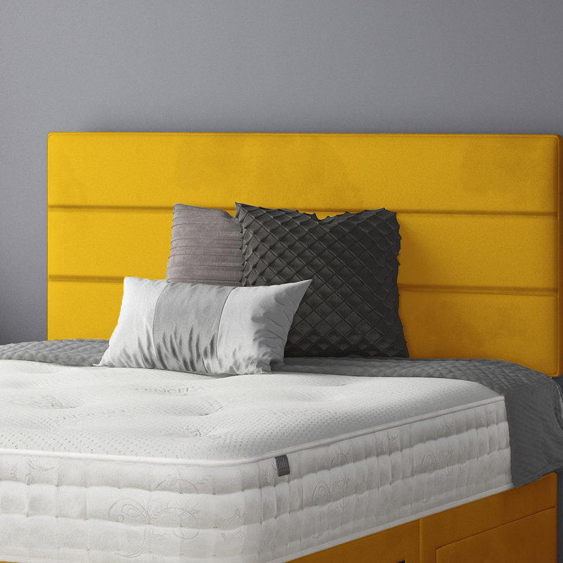 Hayder Divan Bed Base, 2 Left Drawers, Turmeric, Single (3')