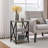 Wooden 3 Tier End Table with Storage-1453610658