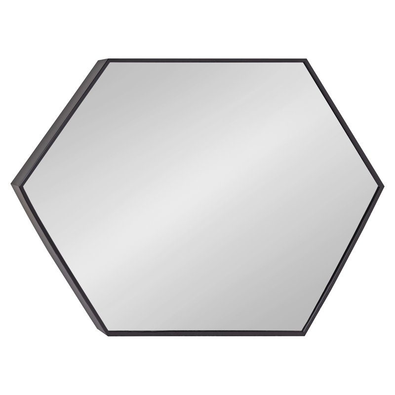 Miroir décoratif Logsdon, 30,98 po x 22,05 po, Noir