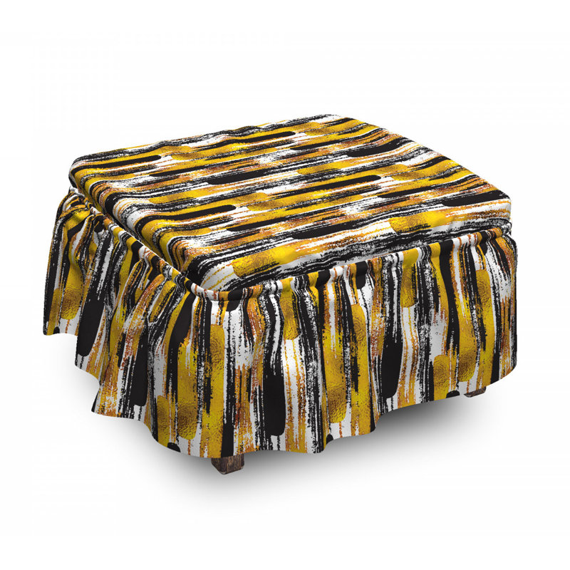 Box Cushion Ottoman Slipcover