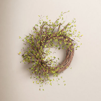 26" Handcrafted Grapevine No Holiday Wreath