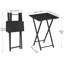 Table pliante avec plateau télé, table d'appoint portable pour les petits espaces, table de collation multifonctionnelle pour canapé, canapé, chambre à coucher, facile à assembler et à ranger, conception peu encombrante-67984083