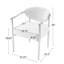 Ensemble de 2 chaises de salle à manger modernes avec similicuir et structure dorée-2096095207