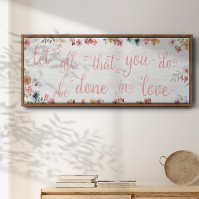 Done In Love- Framed Canvas