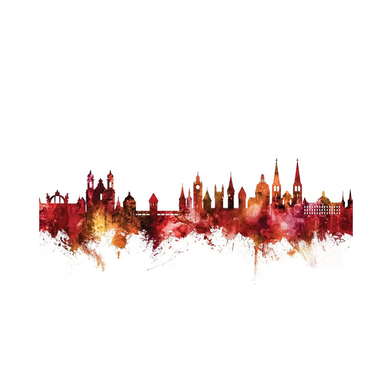 Lucerne, Switzerland Skyline by Michael Tompsett - 1 Piece Wrapped Canvas Wall Art, 20.32 cm H x 30.48 cm W