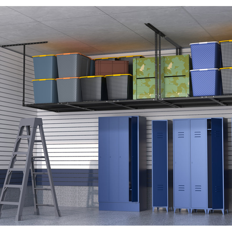 Supports de garage surélevés, supports de rangement réglables au plafond, capacité de charge de 600 lb.