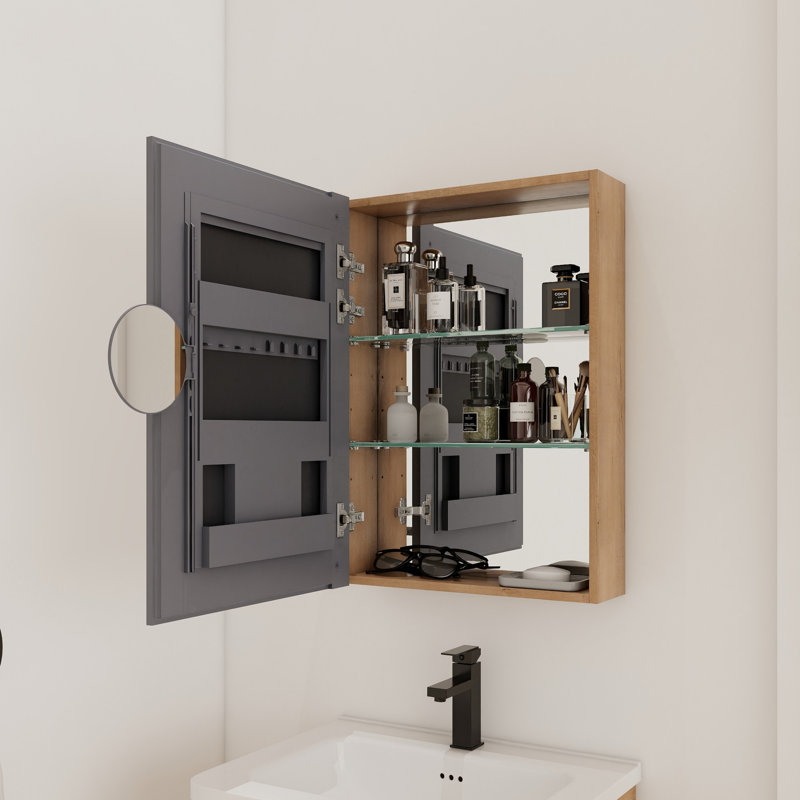 Armoire de toilette avec miroir 20 po
