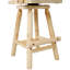 Tabouret de bar rustique, chaise en bois avec accoudoirs pour salle à manger, restaurant, pub-413285679