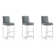 Element Upholstered Counter Stool with Metal Frame