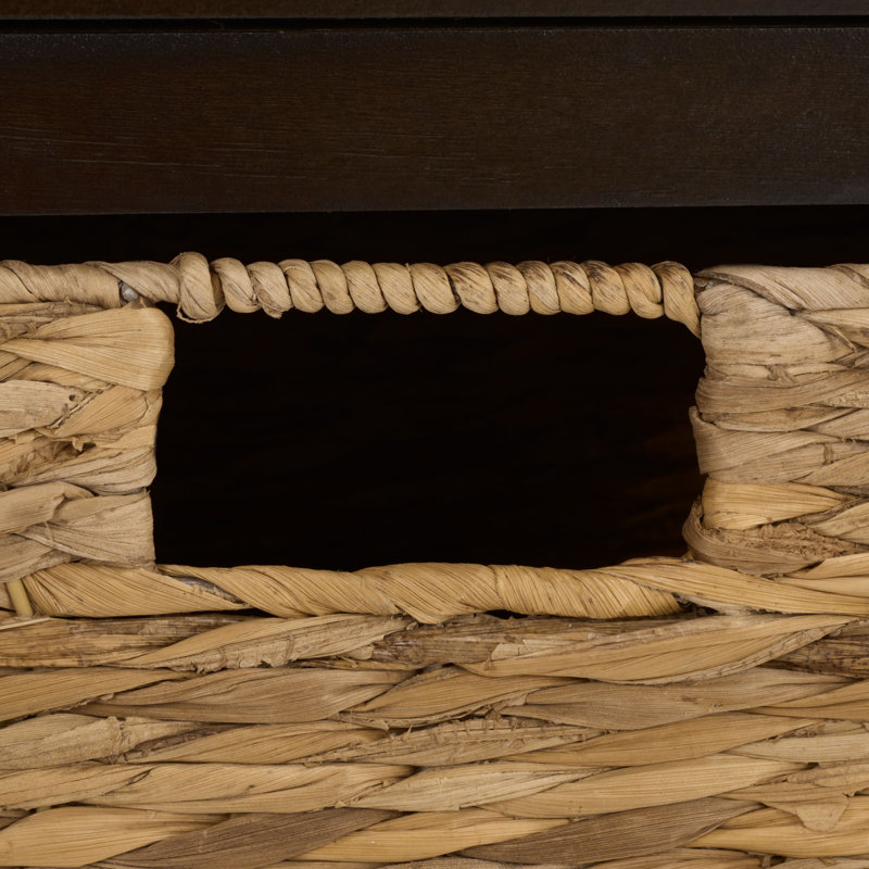 Santa Cruz End Table with Storage, Dark Chocolate
