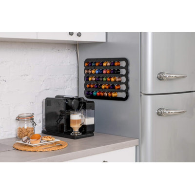 Magnetic Coffee Pod Holder for Nespresso Original Capsules  Suitable to be Mounted on the Fridge