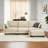 93-inch L-shaped sofa