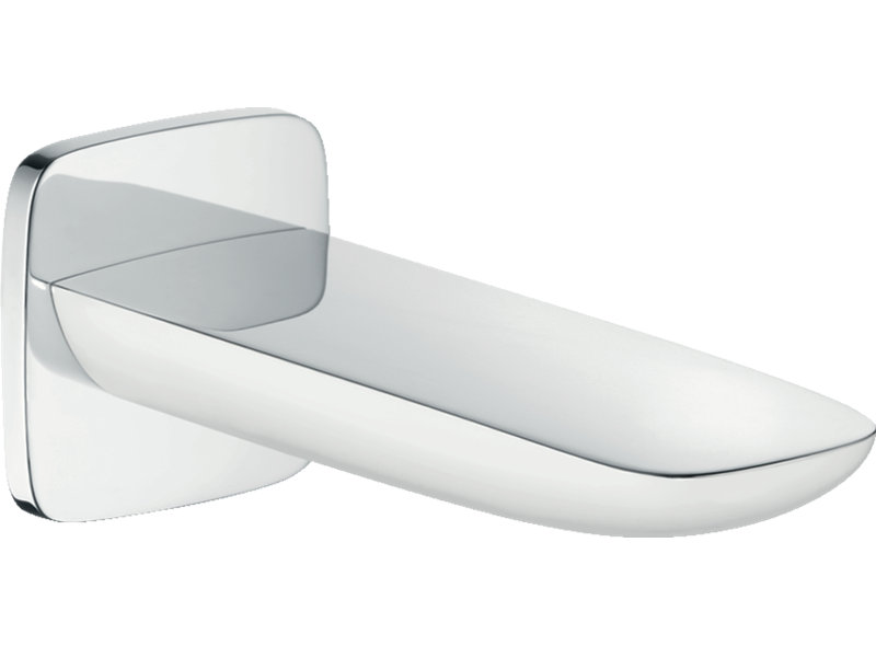 PuraVida Wall Mounted Tub Spout Trim, Chrome/White