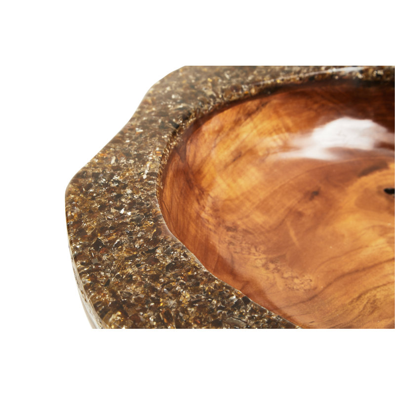 Solid Wood Decorative Bowl