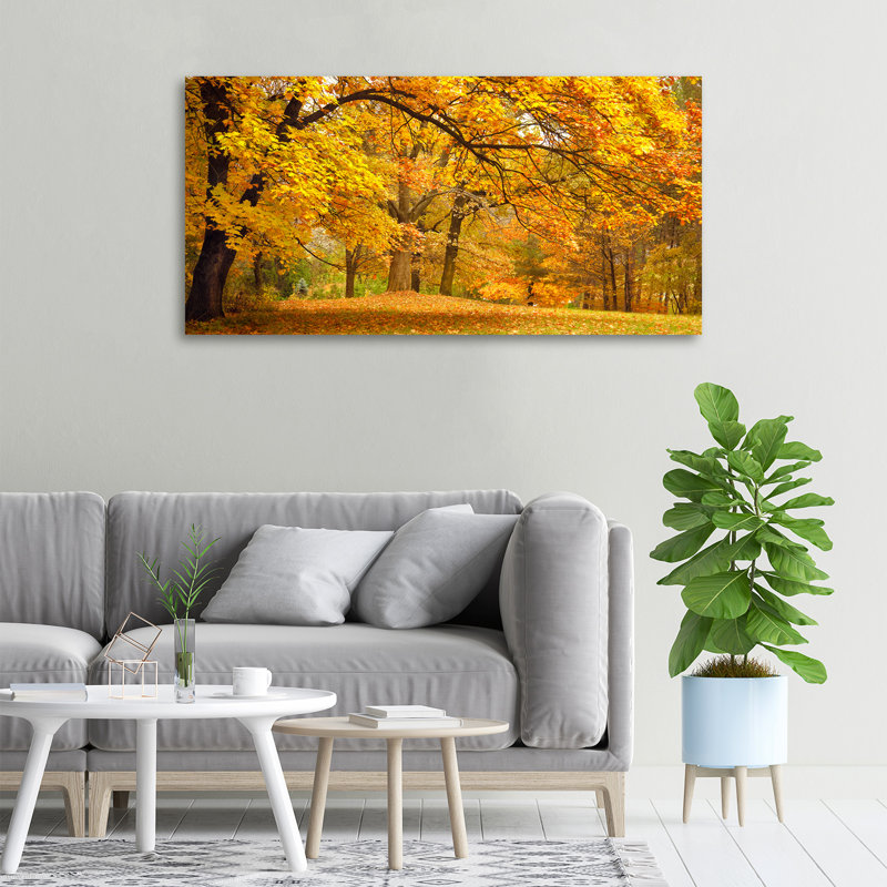 Autumn In The Park - Print, Canvas, 50cm H x 100cm W x 2cm D