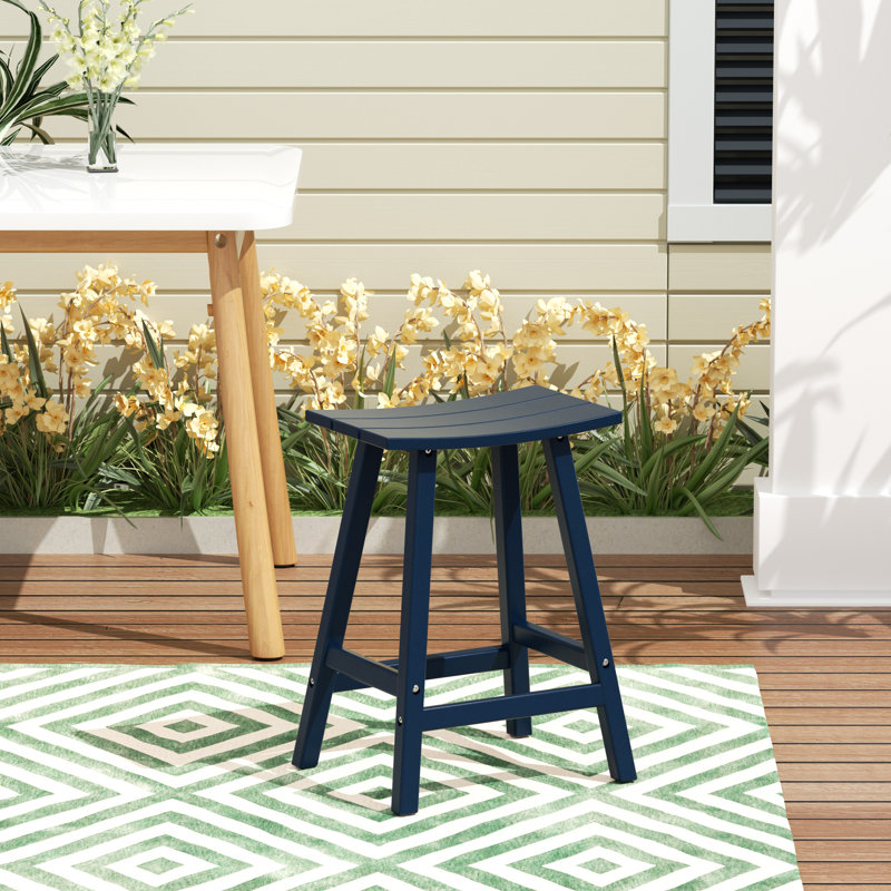 Tabouret de bar Laguna, Tabouret de comptoir (siège d’une hauteur de 24, Marine