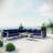 Shore 6 Piece Outdoor Patio Aluminum Sectional Sofa Set-563058722