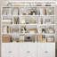 Buffet Atanaska l 71 po x H 74,4 po avec 3 armoires et 12 tablettes ouvertes-1012409467